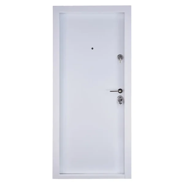 Ușă metalică intrare apartament Ekoplus Modern 00 Alb