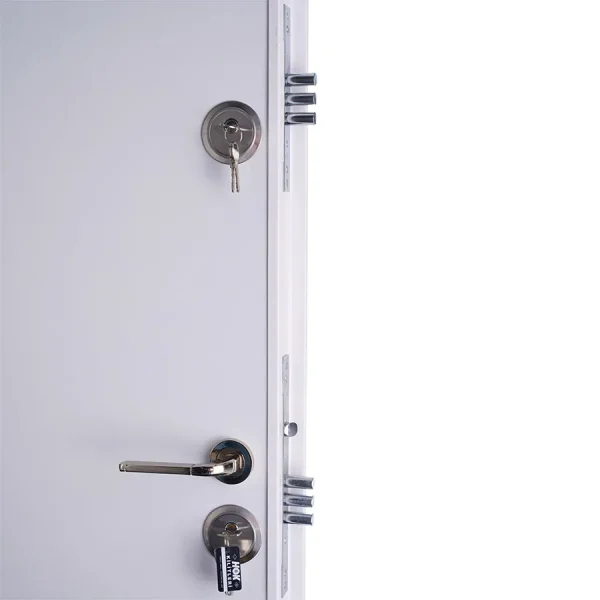 Ușă metalică intrare apartament Ekoplus Modern 00 Alb - imagine 3