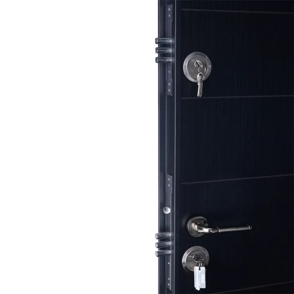 Ușă metalică intrare apartament Ekoplus Modern 2015 Negru Perlat - imagine 3