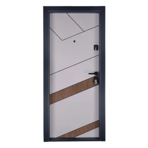 Ușă metalică intrare apartament Prestige Modern 329 Cashmir Nuc